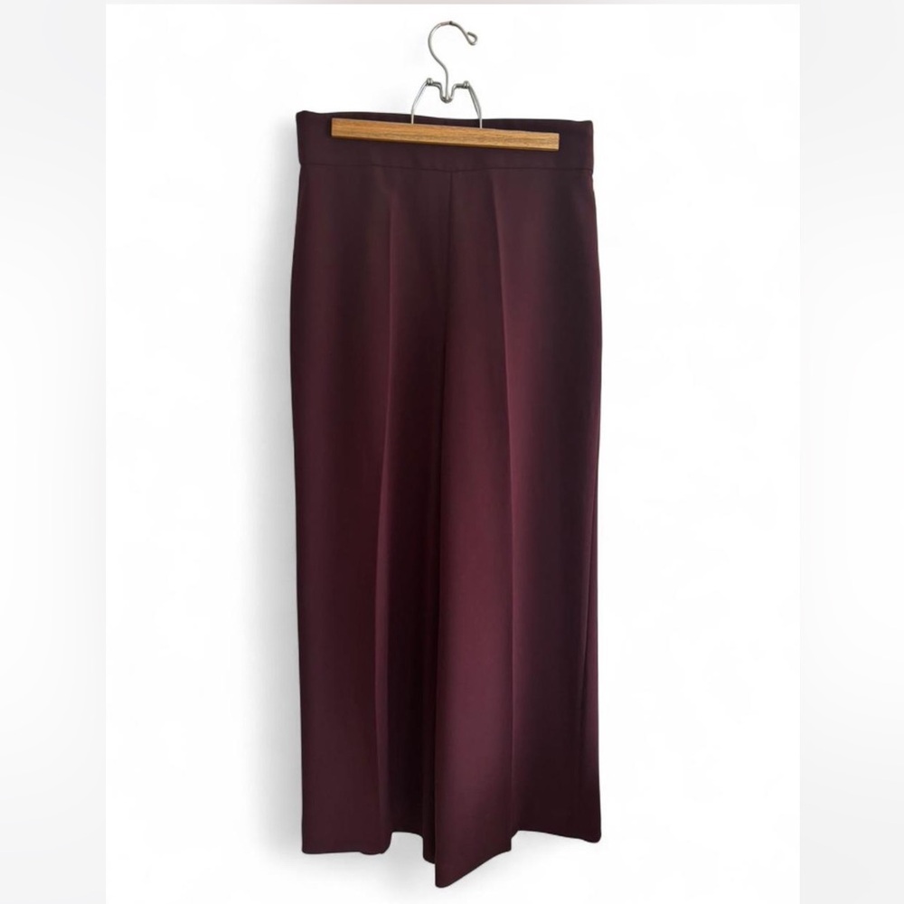 Zara Wide-Leg Pants Culottes in Plum